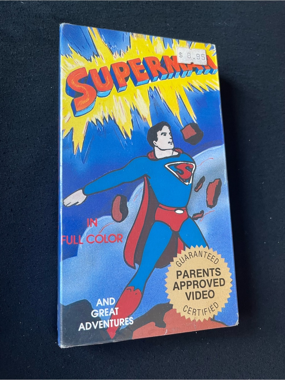 DC Comics Superman VHS Back Cover - Blue & Red